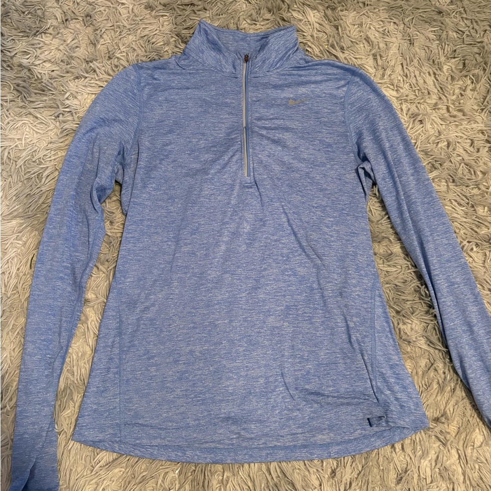 NIKE Blue Quarter-Zip Pullover
